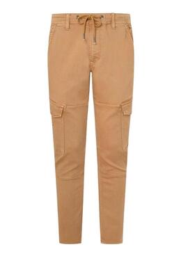 Pantaloni Pepe Jeans Jared Beige per Uomo