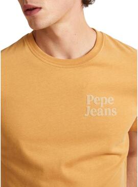 T-Shirt Pepe Jeans Kody Giallo per Uomo