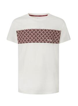 T-Shirt Pepe Jeans Kane Beige per Uomo