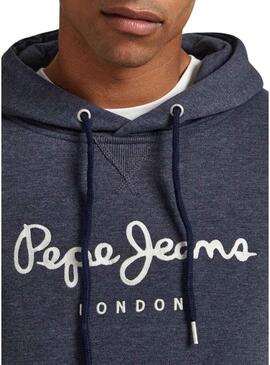 Felpa Pepe Jeans Novità Hoodie Blu Uomo