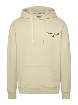 Felpa Tommy Jeans Graphic Hoodie Beige