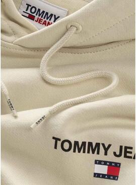 Felpa Tommy Jeans Graphic Hoodie Beige