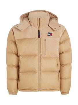 Giacca Tommy Jeans Alaska Velluto a coste Camel Uomo