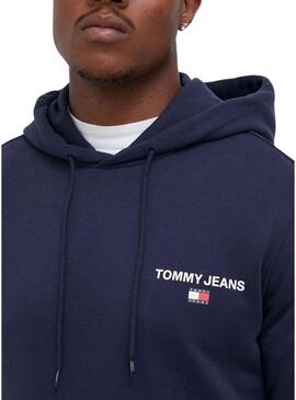 Felpa Tommy Jeans Entry Graphic Blu Navy Uomo