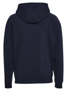 Felpa Tommy Jeans Signature Zip Blu Navy Uomo