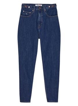 Pantaloni Jeans Tommy Jeans Mom Blu per Donna