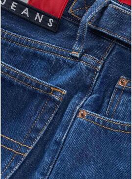 Pantaloni Jeans Tommy Jeans Mom Blu per Donna