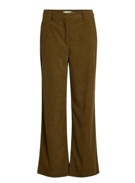 Pantaloni Vila Viselma Gio Straight Marrone Donna