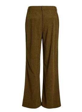 Pantaloni Vila Viselma Gio Straight Marrone Donna