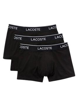 Pack 3 Boxer Lacoste Casual Nero Uomo