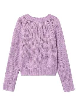 Pullover Name It Quantità Boxy Lavanda per Bambina