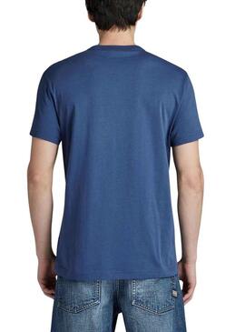 T-Shirt G-Star lampadina Blu per Uomo