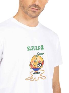 T-Shirt El Pulpo Naranjito RFEF Bianco Uomo