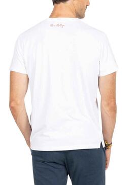 T-Shirt El Pulpo Scritta RFEF Bianco Uomo