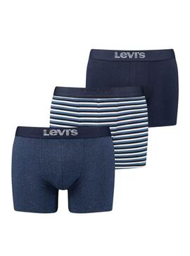 Mutande Levis Logo Box Strisce per Uomo