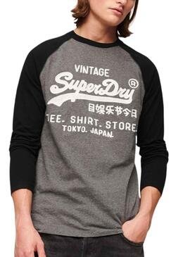 T-Shirt Superdry Store Grigio per Uomo