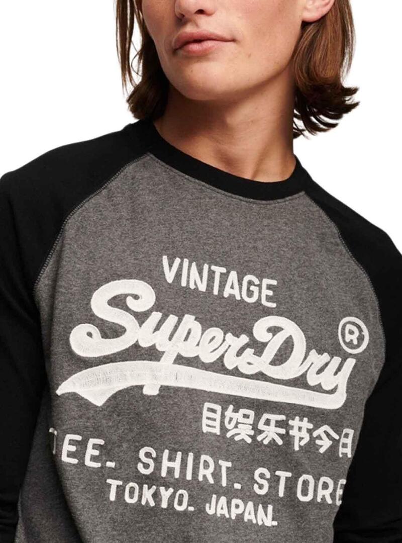 T-Shirt Superdry Store Grigio per Uomo