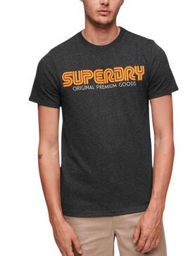 T-Shirt Superdry Repeat Blu Navy per Uomo