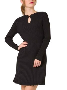 Vestito Naf Naf Scollo Nero per Donna