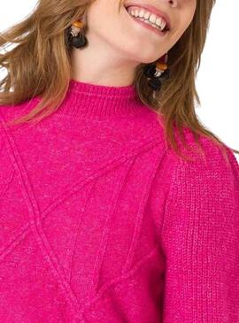 Pullover Naf Naf Vegas Rosa per Donna