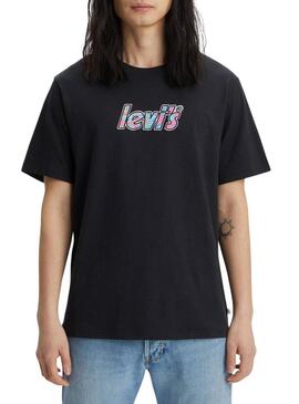 T-Shirt Levis Relaxed Fit Nero per Uomo