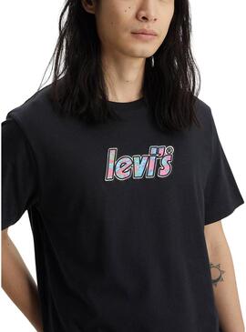 T-Shirt Levis Relaxed Fit Nero per Uomo