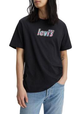 T-Shirt Levis Relaxed Fit Nero per Uomo