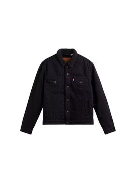 Giubbotto Denim Levis Sheep Nero Uomo