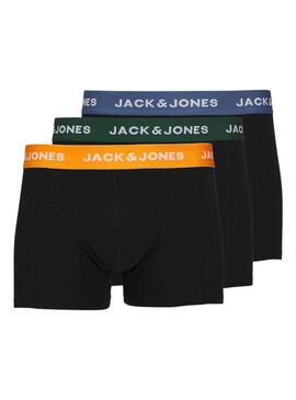 Mutande Jack & Jones Ha dato Pack 3 Nero