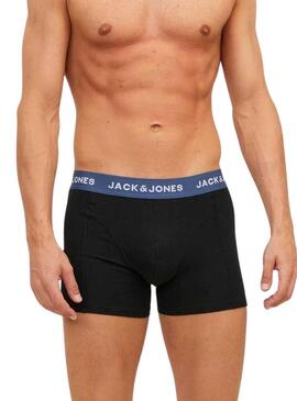 Mutande Jack & Jones Ha dato Pack 3 Nero