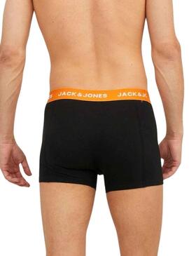 Mutande Jack & Jones Ha dato Pack 3 Nero