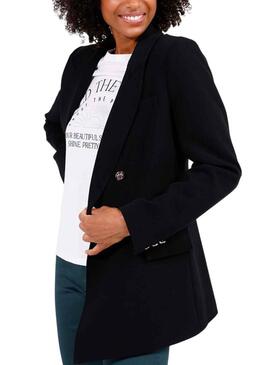 Blazer Naf Naf Militare Nero per Donna