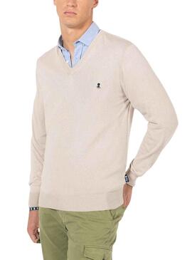 Pullover El Pulpo Arizona Beige per Uomo