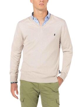 Pullover El Pulpo Arizona Beige per Uomo