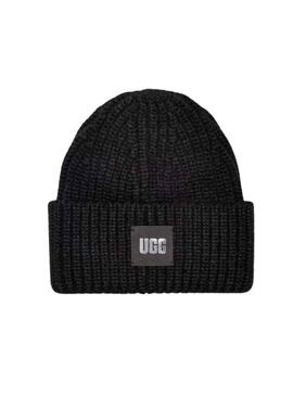 Cappello Ugg Grosso Rib Nero per Donna