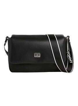 Borsa Tommy Jeans City Pattina Bambina Nero per Donna