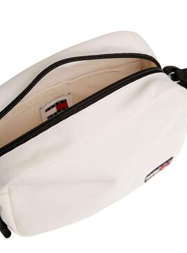 Borsa Tommy Jeans Quotidiano Crossover Bianco Donna