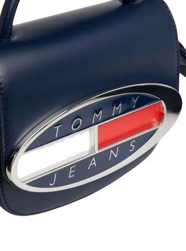 Borsa Tommy Jeans Origine Crossover Blu per Donna