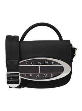 Borsa Tommy Jeans Origine Crossover Nero Donna