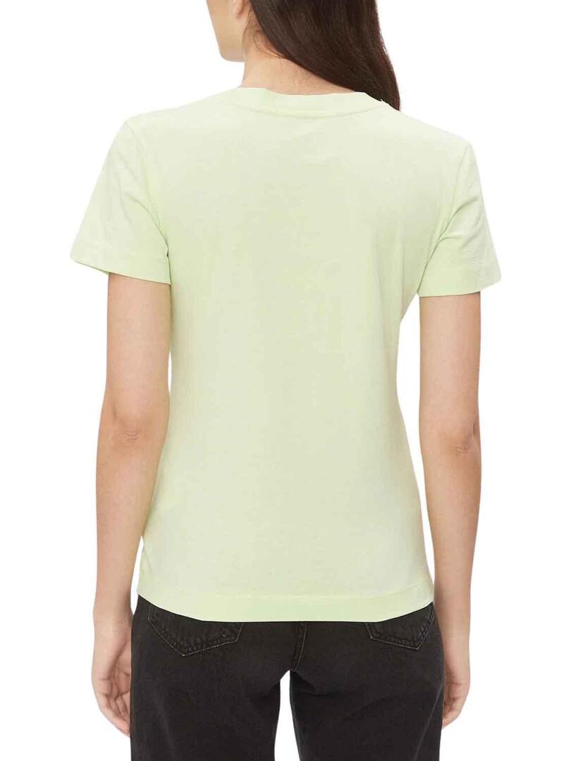 T-Shirt Calvin Klein Jumpsuitlogo Slim Verde Donna