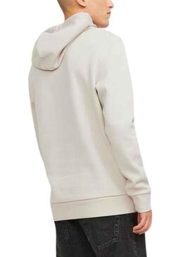 Felpa Jack & Jones Jeff Beige per Uomo