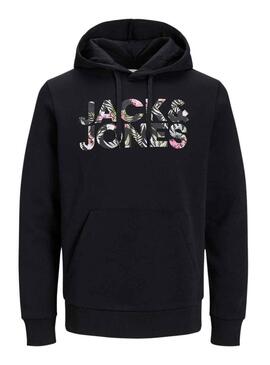 Felpa Jack & Jones Jeff Nero per Uomo