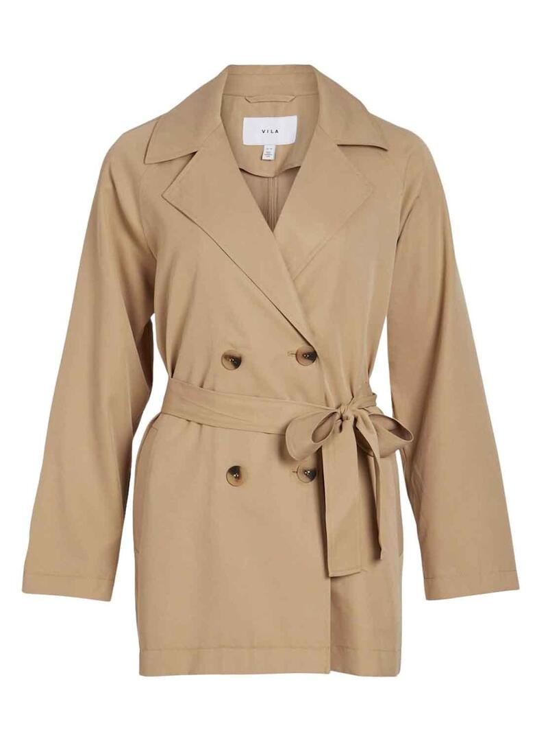 Trincea Corto Vila Vijancine Beige per Donna