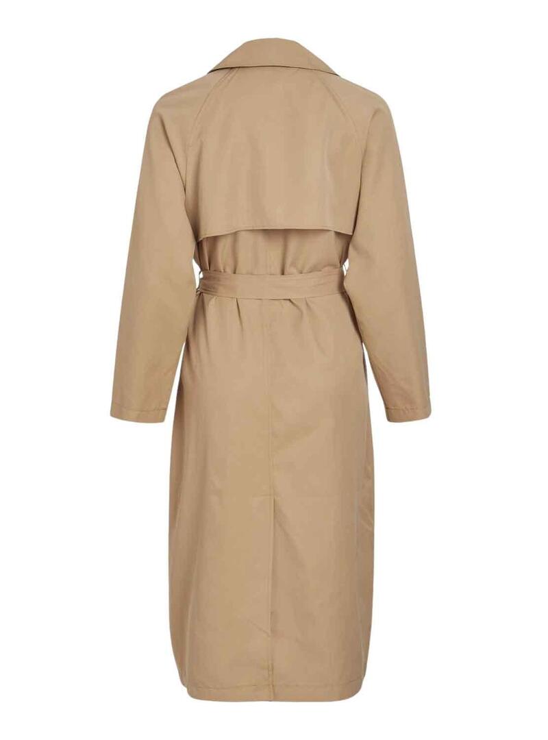 Trincea Vila Vijancine Largo Beige per Donna