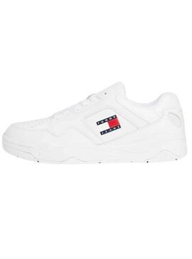 Sneakers Tommy Jeans Leather Bianco Uomo
