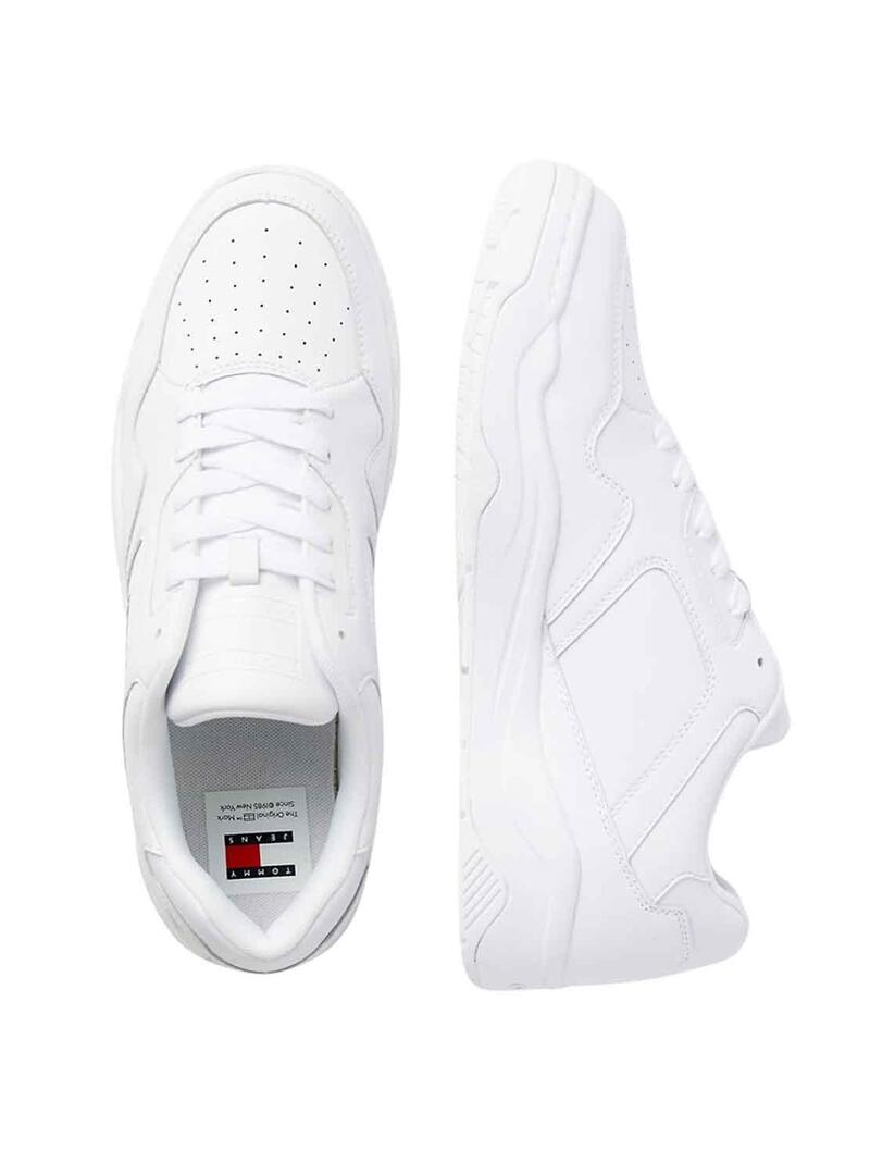 Sneakers Tommy Jeans Leather Bianco Uomo