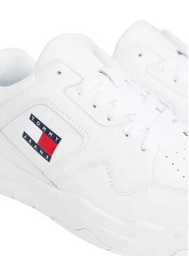 Sneakers Tommy Jeans Leather Bianco Uomo