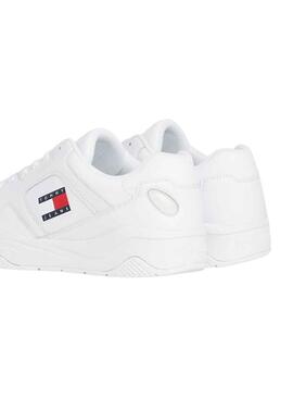 Sneakers Tommy Jeans Leather Bianco Uomo