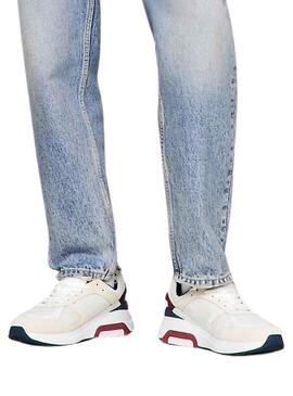Sneakers Tommy Jeans Runner Beige Uomo