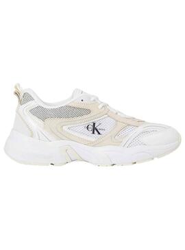 Sneakers Calvin Klein Retro Tennis Bianco Donna